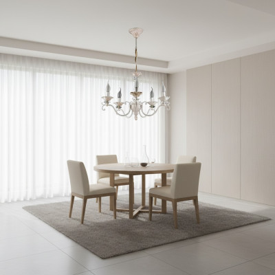 Kroonluchter Lamp Lamp Woonkamer Kristal glanzend nieuw Binnenruimte