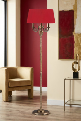 Rode vloerlamp staande kandelaar lamp verlichting goud lampen 50x173