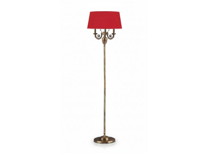 Rode vloerlamp staande kandelaar lamp verlichting goud lampen 50x173