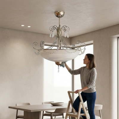 Plafondlamp kroonluchter luxe hanglamp woonkamer glans nieuw