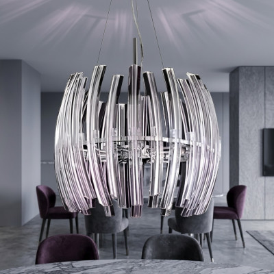 Kroonluchter voor de woonkamer Crystal glanzend nieuw Binnenkant