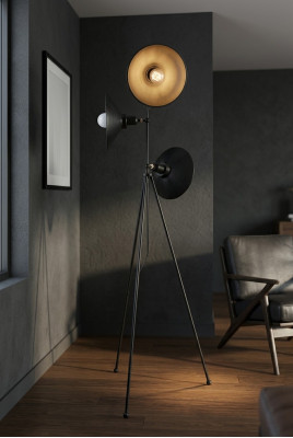 Vloerlamp woonkamer moderen nieuw 150 cm zwart luxe Binnenshuis.