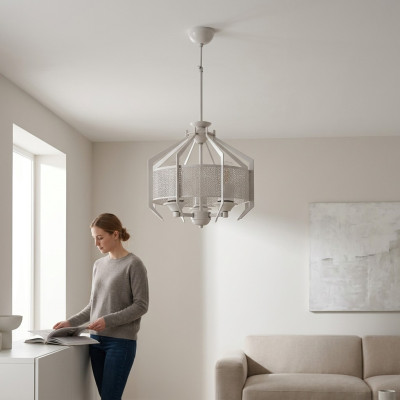 Plafondlamp Wit Een Luxe Nieuwe Woonkamer Eetkamer