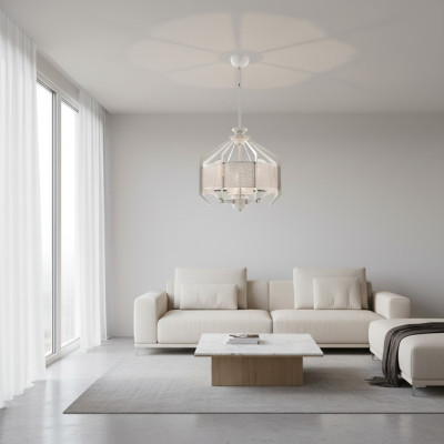 Plafondlamp Wit Een Luxe Nieuwe Woonkamer Eetkamer