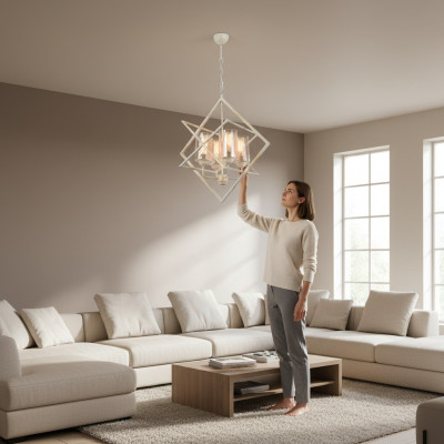 Plafondlamp Lamp Lamp Woonkamer glanzend glas Stijl Lampen Verlichting