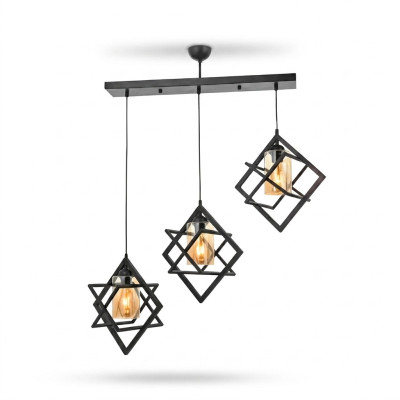 Plafondlamp Zwarte hanglamp luxe woonkamer binnenshuis lamp