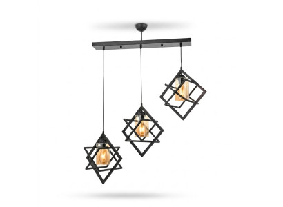Plafondlamp Zwarte hanglamp luxe woonkamer binnenshuis lamp
