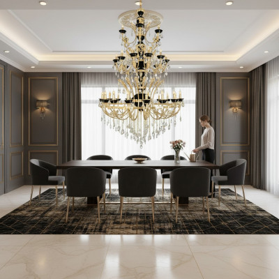 Kroonluchter Kristal Lamp Plafondlamp Foyer Verlichting Plafondverlichting
