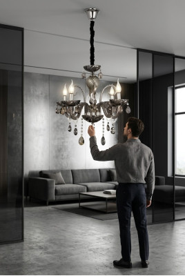 Kroonluchter kristal luxueuze kwaliteit woonkamer plafondlamp.