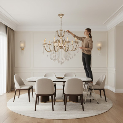 Hanglamp Kroonluchter Lamp Kristallen lamp Plafondlamp Lampen 97x130