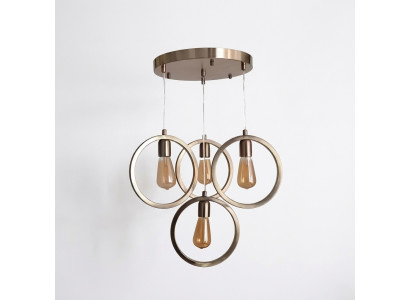 Plafondlamp moderne hanglamp woonkamer luxe mat chroom 35x70