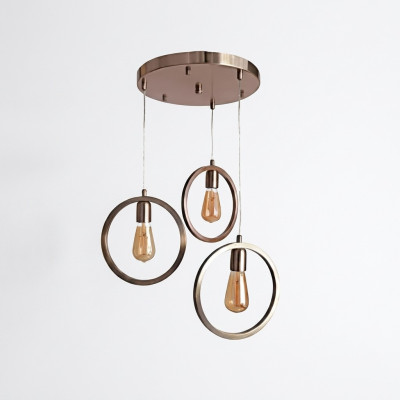 Hanglamp in moderne woonkamer luxe stijl mat chroom