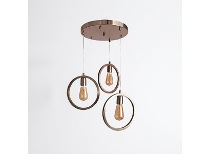 Hanglamp in moderne woonkamer luxe stijl mat chroom