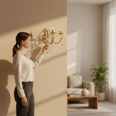 Wandlamp Interieur Licht naar Huis nieuw Slaapkamer Kristal Gang