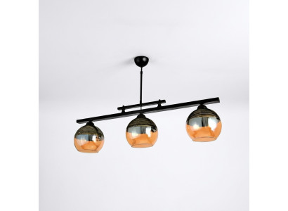 Plafondlamp Zwarte lamp Woonkamer Luxe lamp Hanglamp 20x65