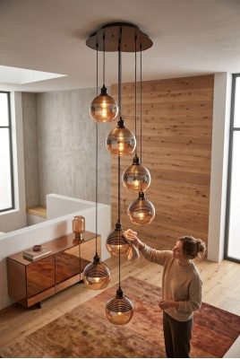 Hanglamp woonkamer stijlvol wiegt in huis armatuur lamp.