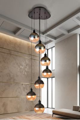 Hanglamp woonkamer stijlvol wiegt in huis armatuur lamp.