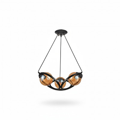 Plafondlamp Moderne zwarte design luxe woonkamerlamp verlichting