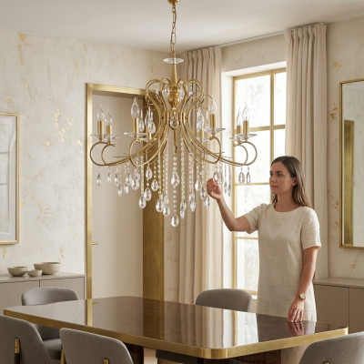 Kroonluchter Moderne plafondlamp in de woonkamer Luxe hanglamp Lamp