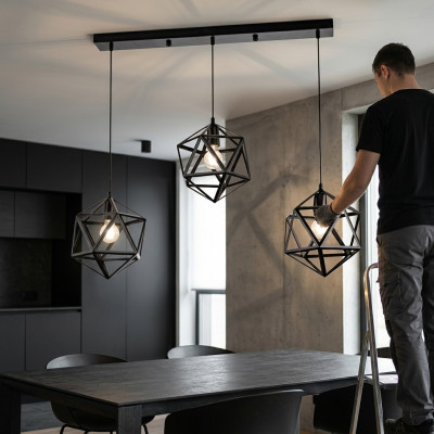 Plafondlamp moderne hanglamp Luxe Zwart Lamp Verlichting Woonkamer