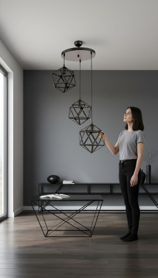 Hanglamp zwart voor de woonkamer chique plafondlamp armatuur