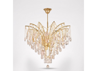 Elegante kristallen kroonluchter voor exclusieve inrichting van de woonruimteverlichting.