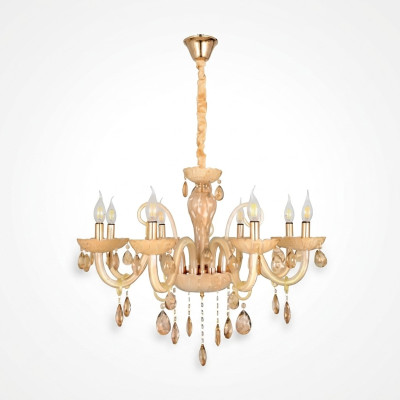 Plafondlamp woonkamer licht Opal Honey luxe interieur lampen 80x95