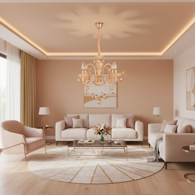 Plafondlamp Een moderne glazen hanglamp Woonkamer Luxe nieuw