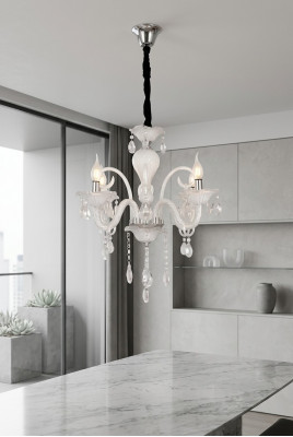 Plafondlamp Een moderne witte hanglamp Woonkamer Luxe nieuw