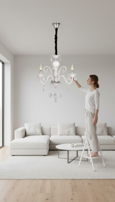 Plafondlamp een moderne hanglamp woonkamer luxe nieuw wit