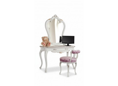 Make-uptafel set console spiegel slaapkamer meubels design 2-delig hout