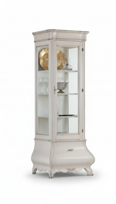 Luxe houten kastontwerp vitrine wit Italiaans meubilair kast vitrines