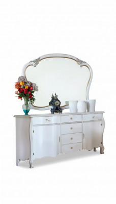 Sideboard Spiegel Dressoir Houten Sideboard Designmeubels Stijl Commode