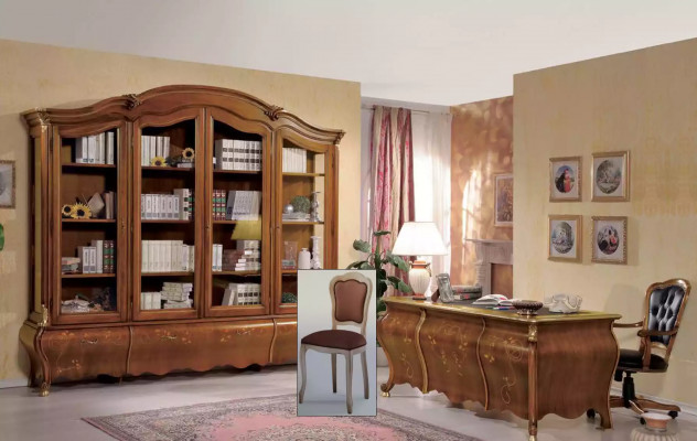 Kantoortafel klassiek ontwerp bureau bruin hout tafel meubels
