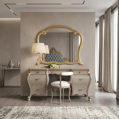Toilettafel Set Console Spiegel Slaapkamer Meubel Ontwerp Set