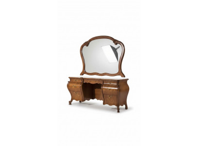 Vanity Table Set Mirror Bedroom Furniture Design 2 Piece