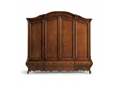 Massief houten kast Klassieke luxe slaapkamer meubels Bruin Nieuw