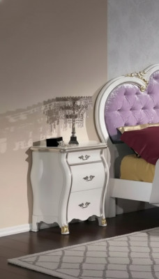 Nachtkastje met 3 laden Houten kastontwerp klassiek Nieuw