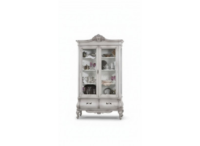 Houten vitrine wit dressoir ontwerp kasten Italiaanse meubels kast