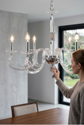 Luxe Transparante Plafondlamp Kristallen Kroonluchter Lamp