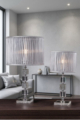 Luxe witte tafellamp kristallen kroonluchter klassieke stijl nieuw