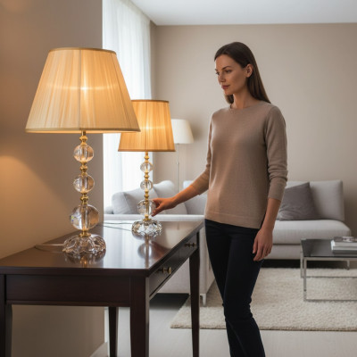 Moderne kristallen vloerlamp luxe tafellamp bureau ontwerp lamp