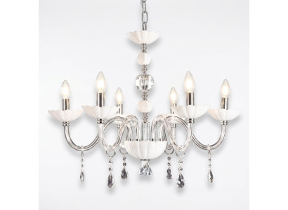 Kristallen kroonluchter plafondlamp Zeus Witte plafondlamp licht