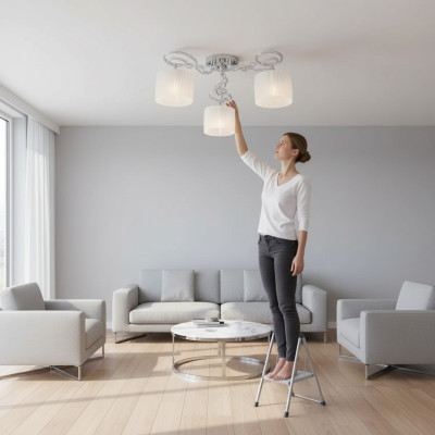 Kristallen hanglamp wit kroonluchter hanglamp plafondlamp