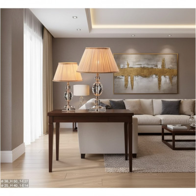 Tafellamp Tafellampen Kristallen kroonluchter Antieke stijl lamp Verlichting