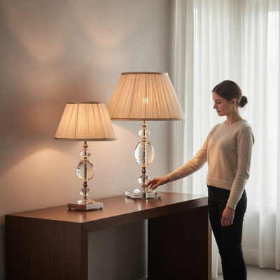 Ontwerper Kristallen Tafellamp Kroonluchter Woonkamer Inrichting Modern