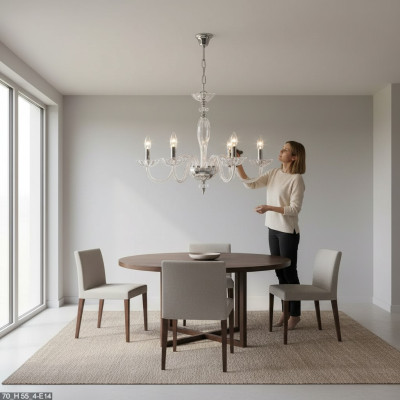 Kroonluchter antieke stijl hanglamp kroonluchter kristal licht