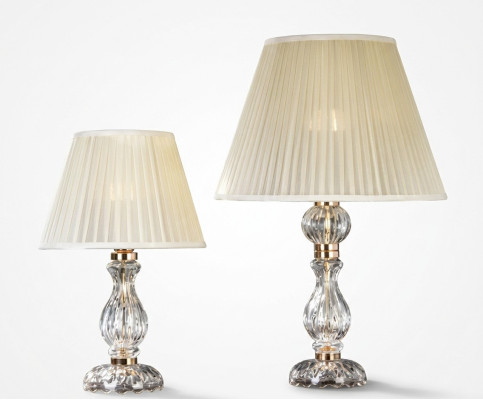 Witte transparante tafellamp in antieke stijl kroonluchter kristallen lamp
