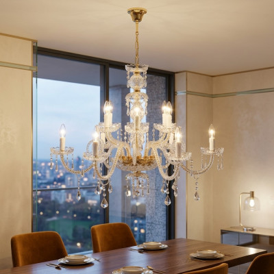 Luxe kroonluchter kristal kroonluchter hanglamp plafondlamp modern