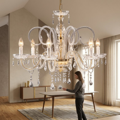 Luxe plafondlamp kroonluchter kristallen lamp lamp verlichting